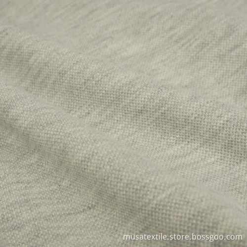 Plain Dyed Poliester Cotton Pique Fabric
